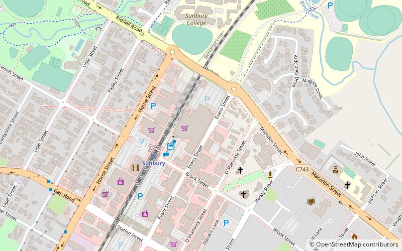 Sunbury Square Shopping Centre location map