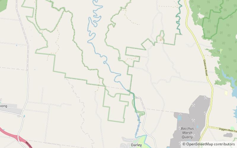 lerderderg gorge park stanowy lerderderg location map