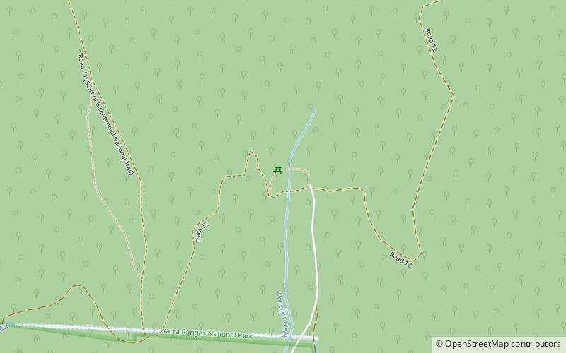 donnelly weir park narodowy yarra ranges location map