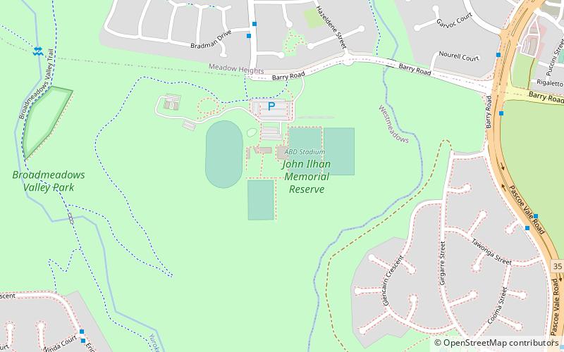 Broadmeadows Valley Park location map