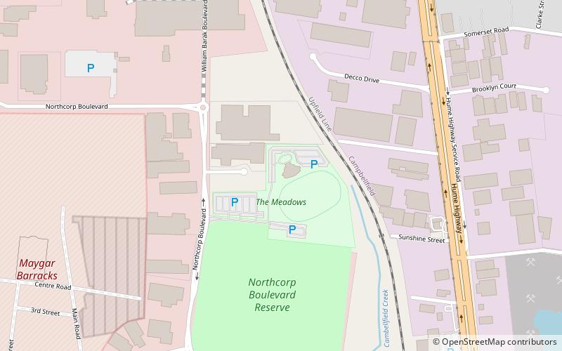 The Meadows Greyhounds location map