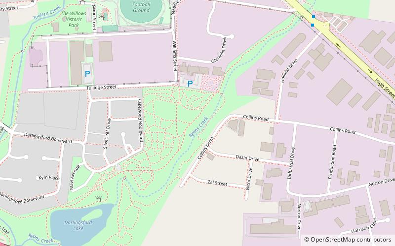Melton Botanic Garden location map