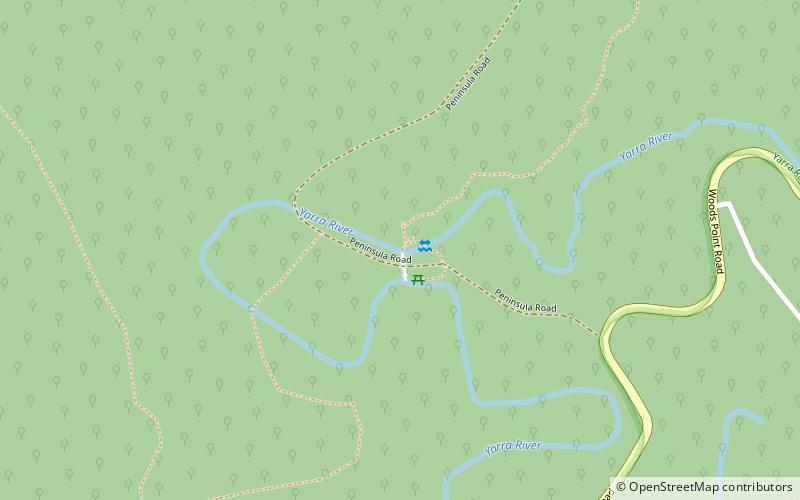 big peninsula tunnel park narodowy yarra ranges location map