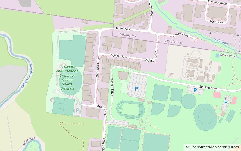 keilor stadium melbourne location map