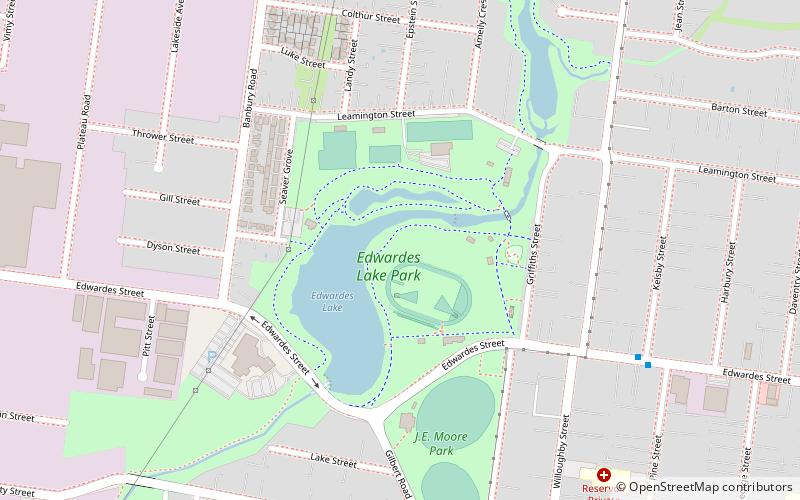 Edwardes Lake location map