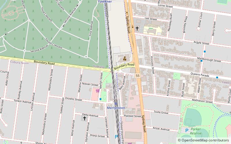 Upfield Bike Path location map