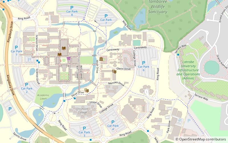 Menzies College location map