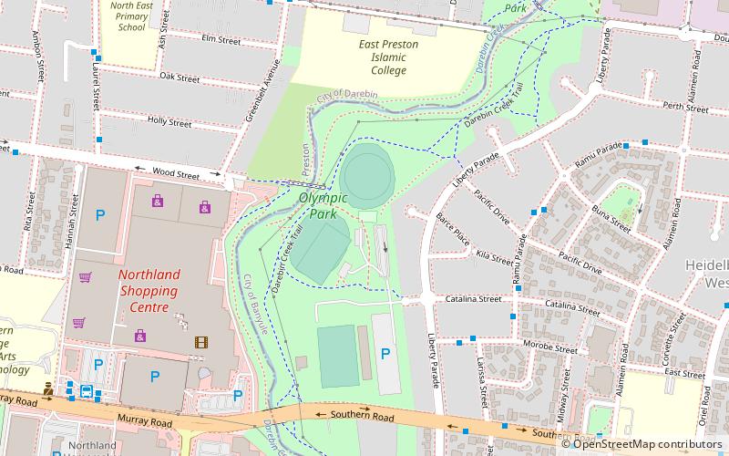 olympic park melbourne location map