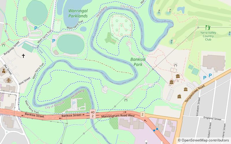 banksia park melbourne location map