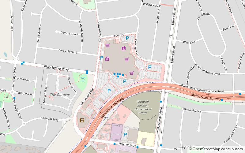 Chirnside Park Shopping Centre location map