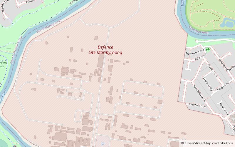 Defence Explosive Factory Maribyrnong location map