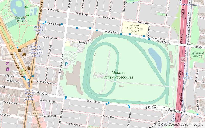 Moonee Valley Racecourse location map