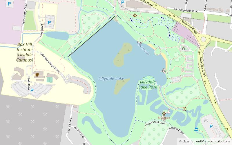 lillydale lake location map