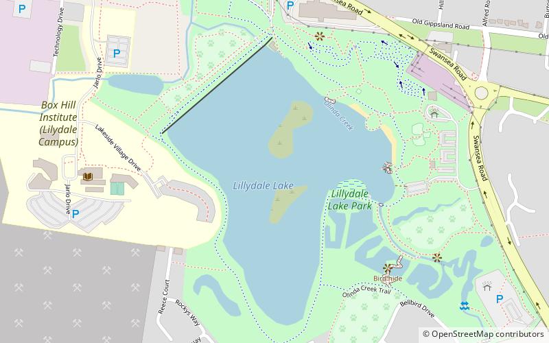 Lillydale Lake location map