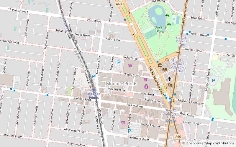 Melbourne/Moonee Ponds location map