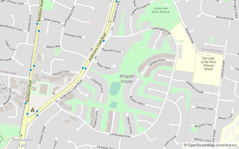 milgate park estate melbourne location map