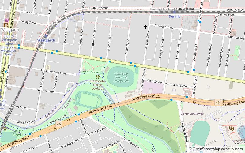bill lawry oval melbourne location map