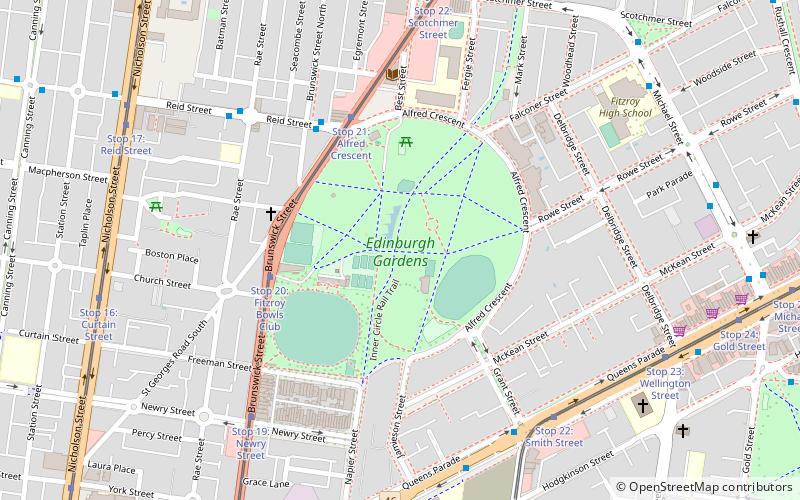 Edinburgh Gardens location map