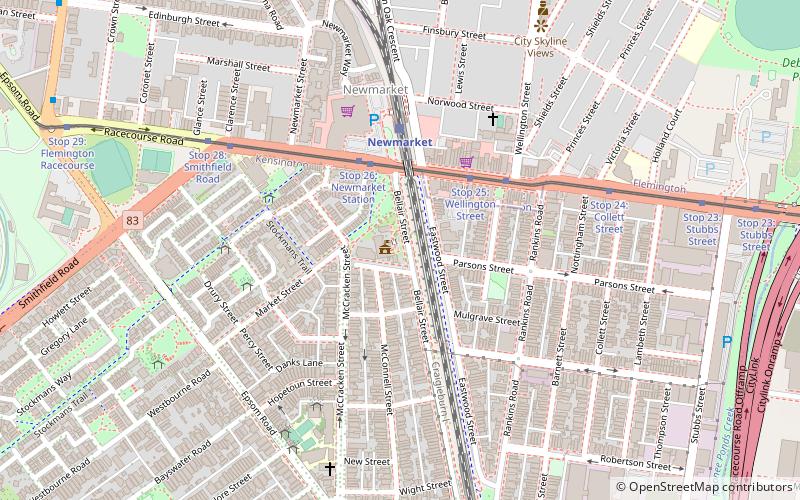 Kensington Town Hall location map