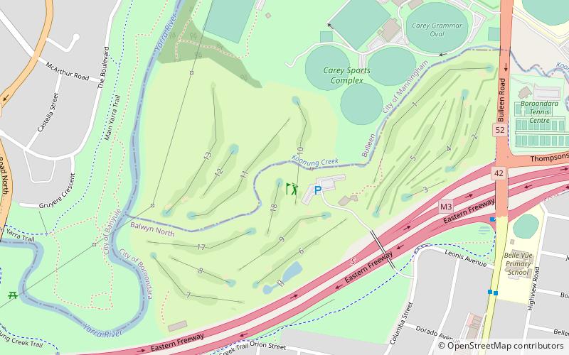 Freeway Golf Course - Public location map