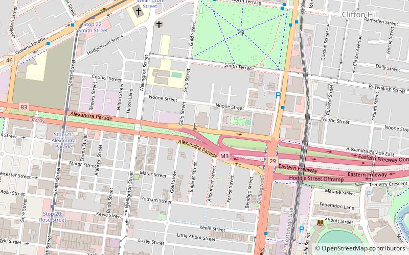 Clifton Hill Shot Tower location map