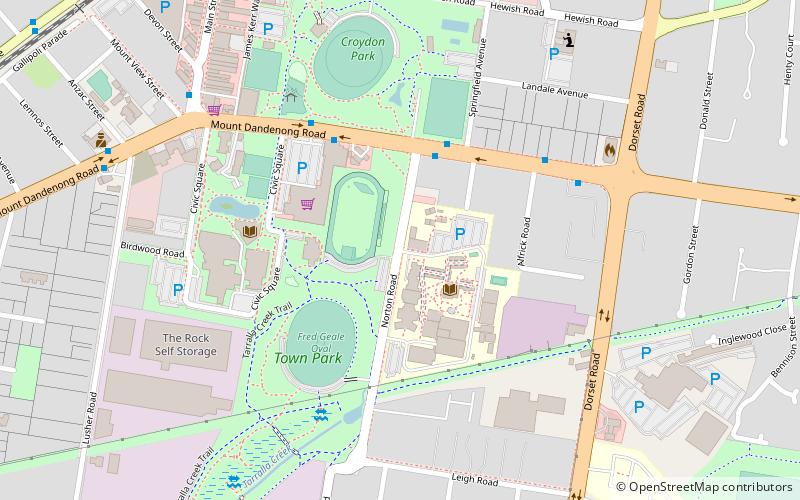 tarralla creek trail location map