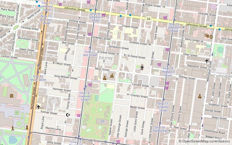 Fitzroy Town Hall location map