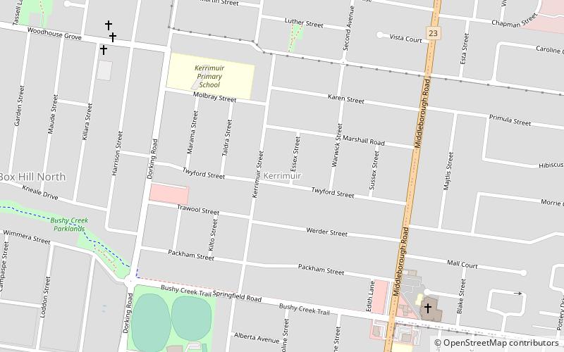 Kerrimuir location map