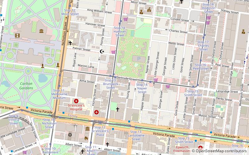 gertrude street melbourne location map