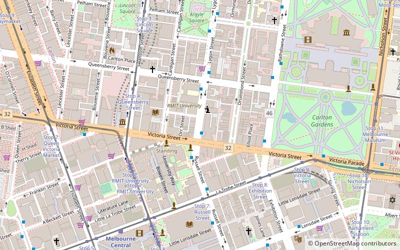 Victorian Trades Hall location map