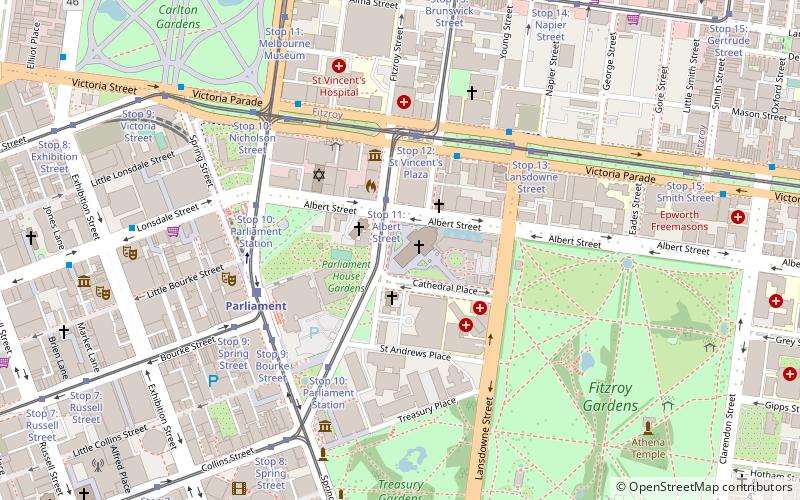 Cathédrale Saint-Patrick de Melbourne location map
