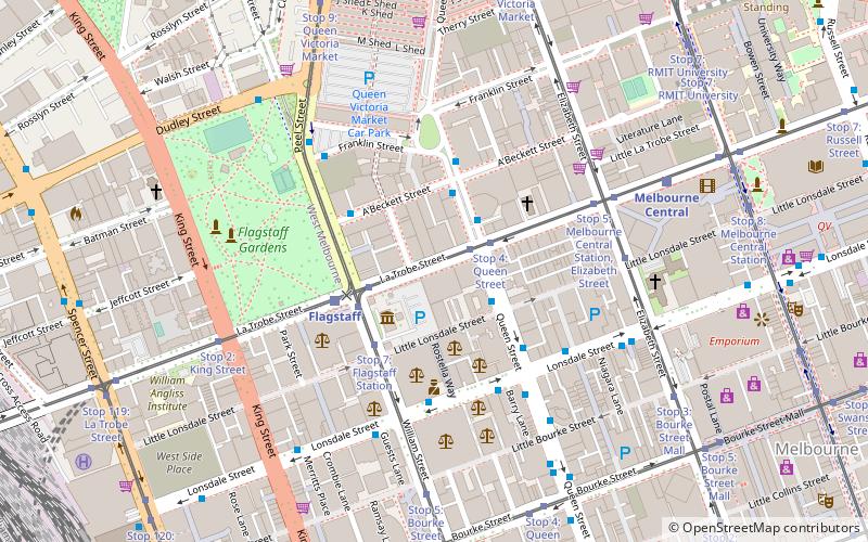 La Trobe Street location map