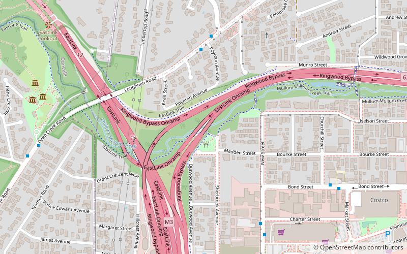 EastLink Trail location map