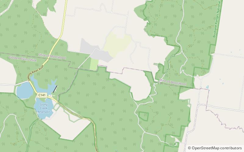 Parc national de la chaîne Brisbane location map