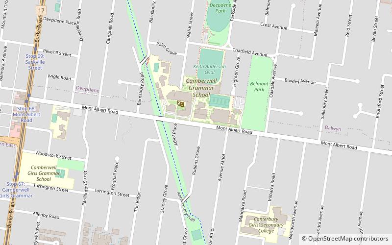 Melbourne/Boroondara location map