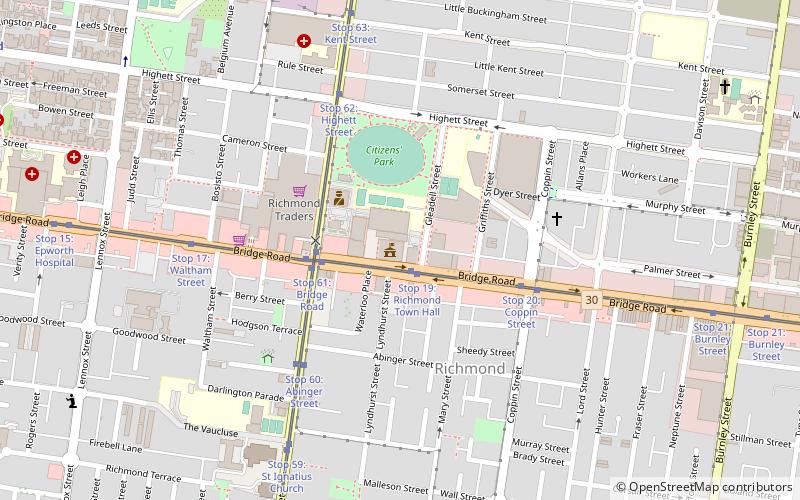 Richmond Town Hall location map