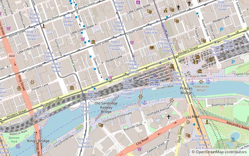 Flinders Street location map