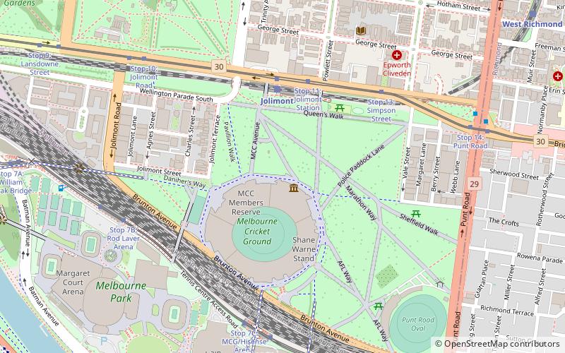 Australian Sports Museum location map