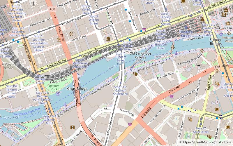 Queens Bridge location map