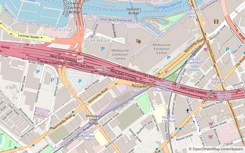 Montague Street Bridge location map