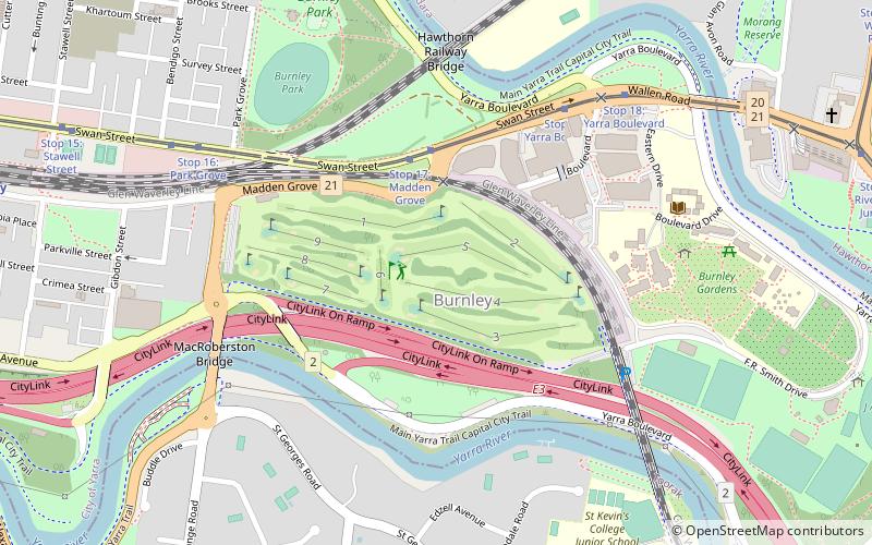 Burnley Golf Course location map