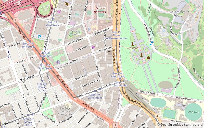 350 St Kilda Road location map