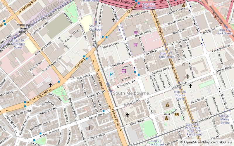 South Melbourne Market location map