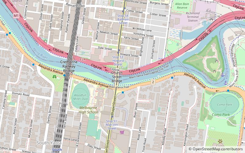 Church Street Bridge location map
