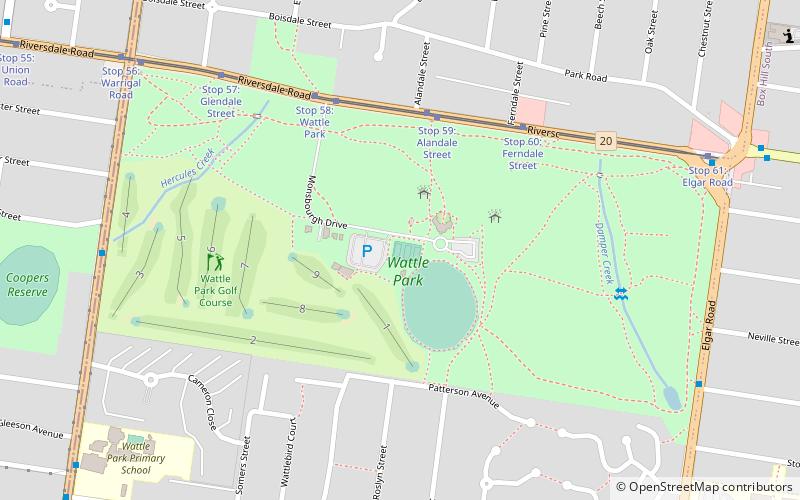 Wattle Park location map