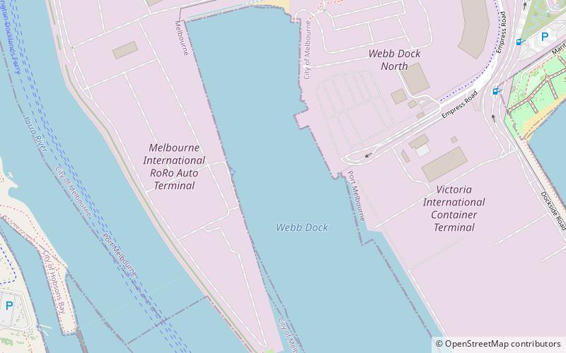 Webb Dock location map