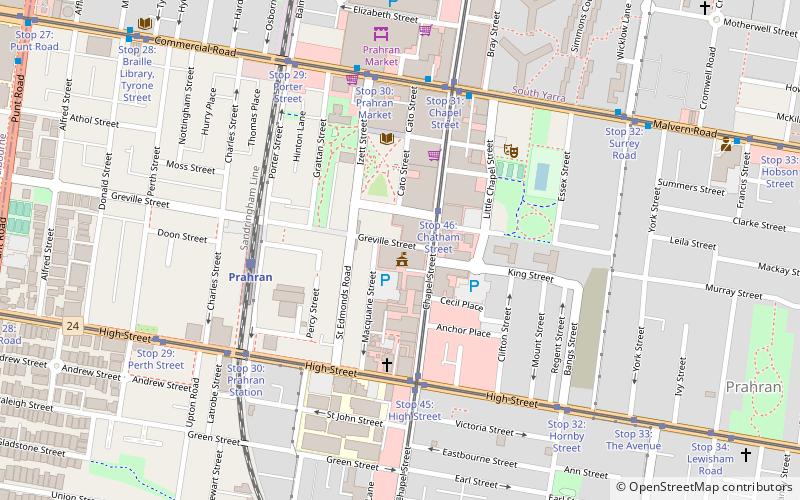 Prahran Town Hall location map