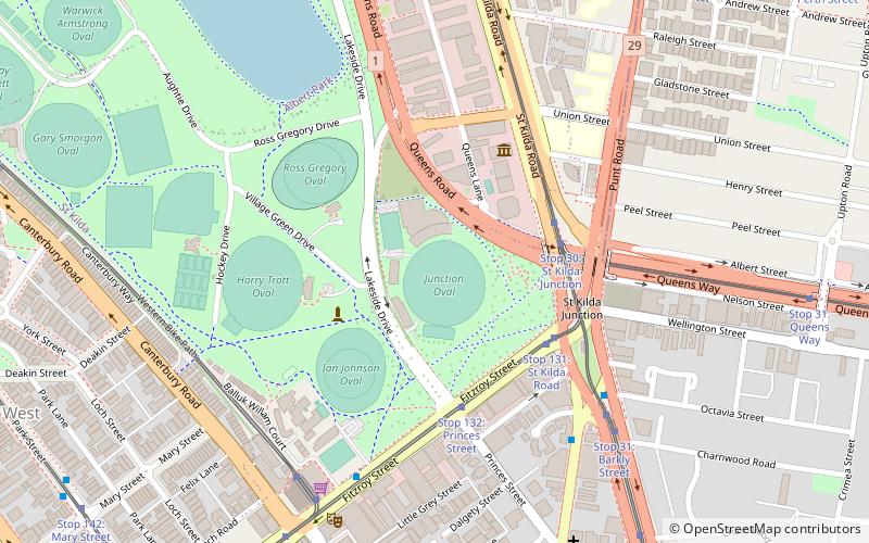 Junction Oval location map