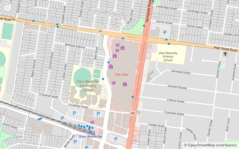 casey central melbourne location map