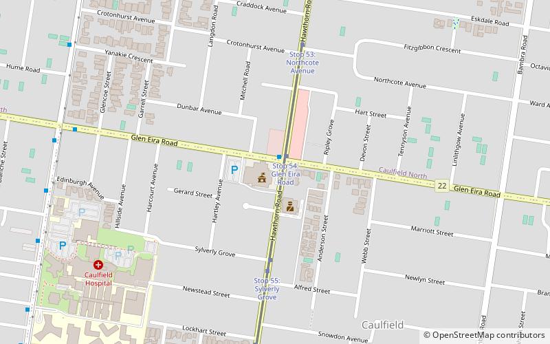 Glen Eira Town Hall location map